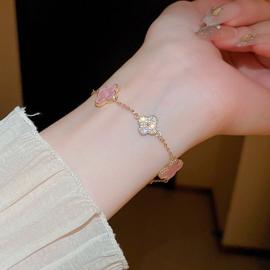 Clover Bracelet Deluxe | Pink