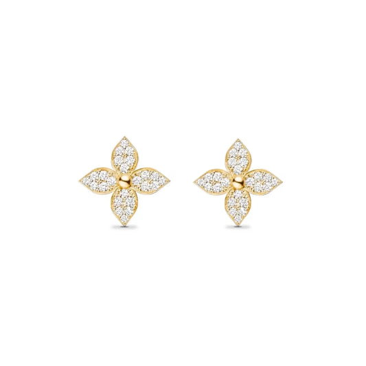 Flower Earrings | Silver or Gold