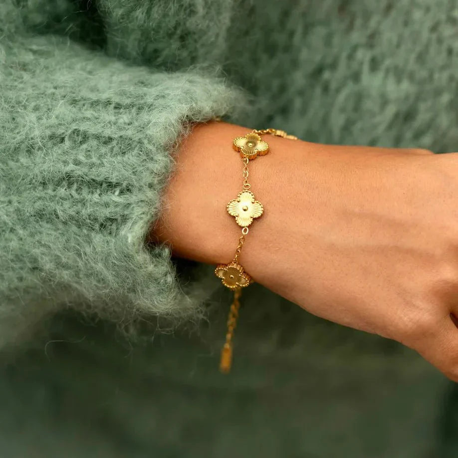 Clover Bracelet | Gold