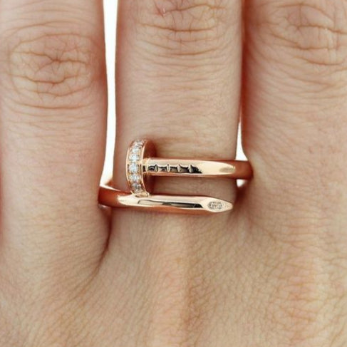 Nail Deluxe Ring | Rose Gold