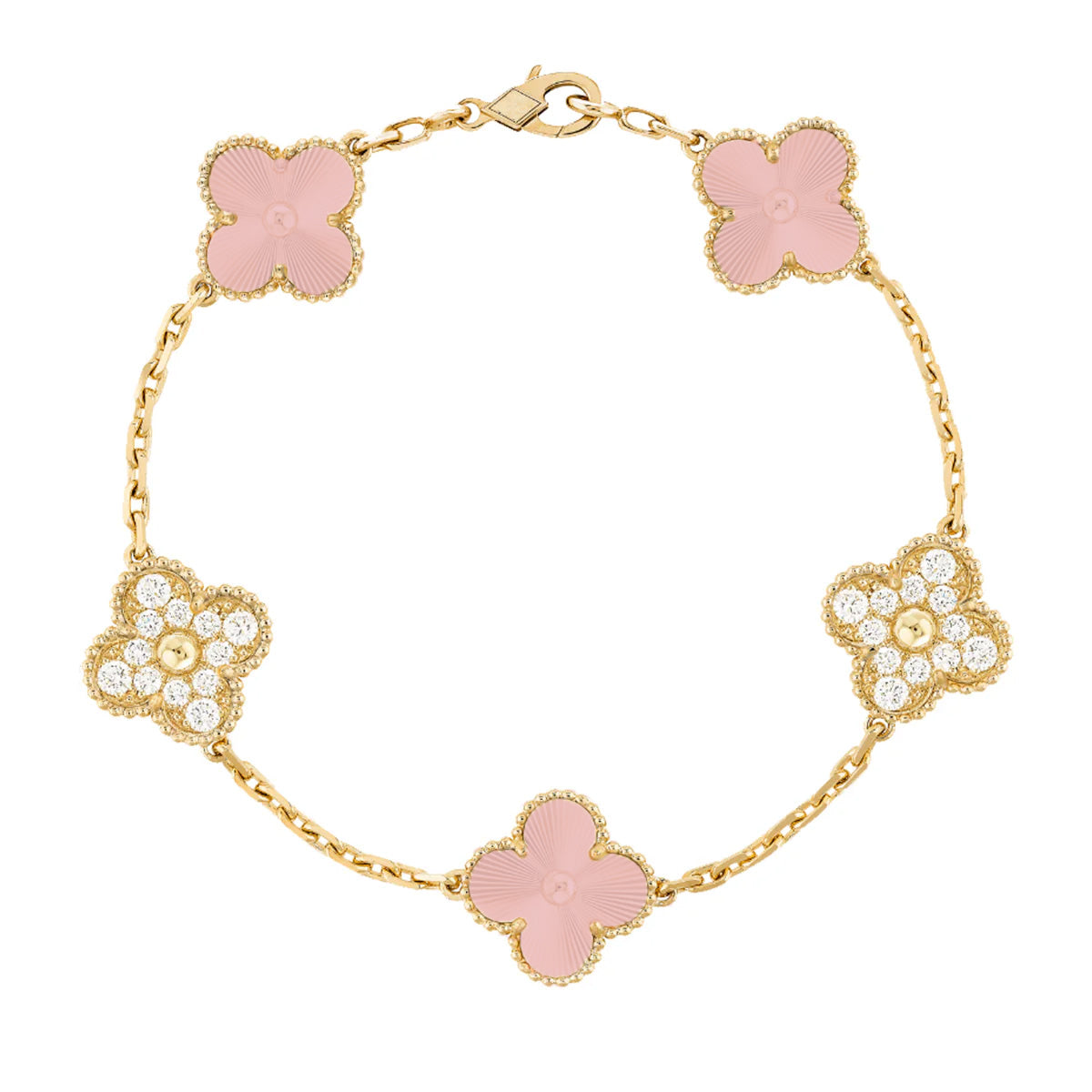 Clover Bracelet Deluxe | Pink