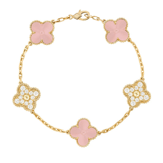 Clover Bracelet Deluxe | Pink