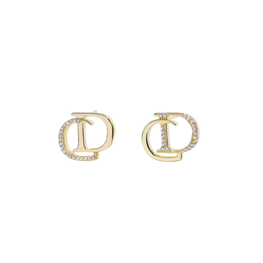 CD Earrings | Gold