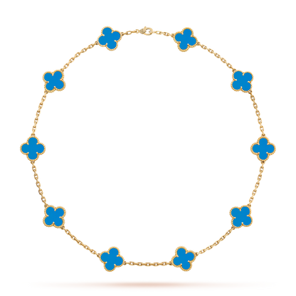 Clover Necklace (10 Designs) Gold | Blue