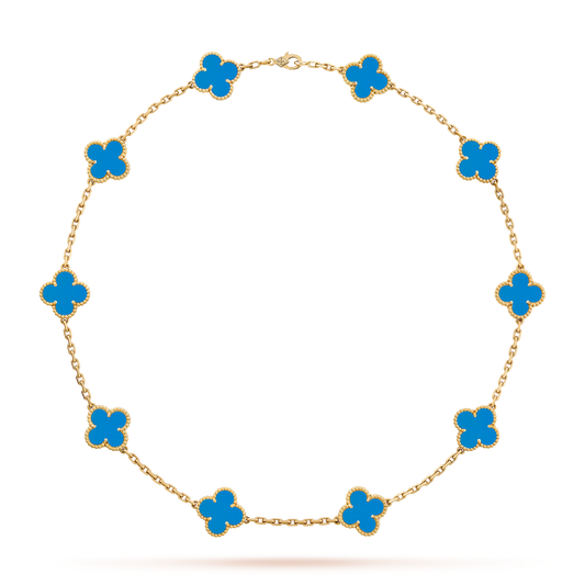Clover Necklace (10 Designs) Gold | Blue