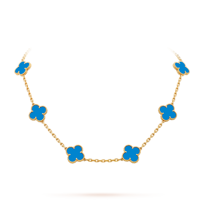 Clover Necklace (10 Designs) Gold | Blue