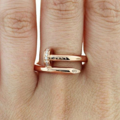 Nail Deluxe Ring | Rose Gold