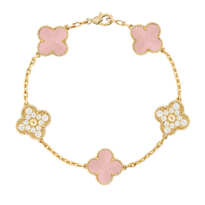 Clover Bracelet Deluxe | Pink