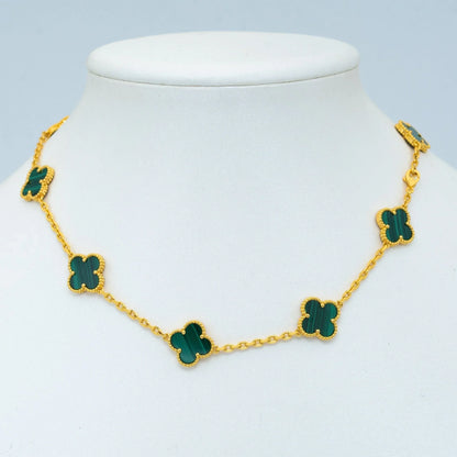 Clover Necklace (10 Designs) Gold | Green